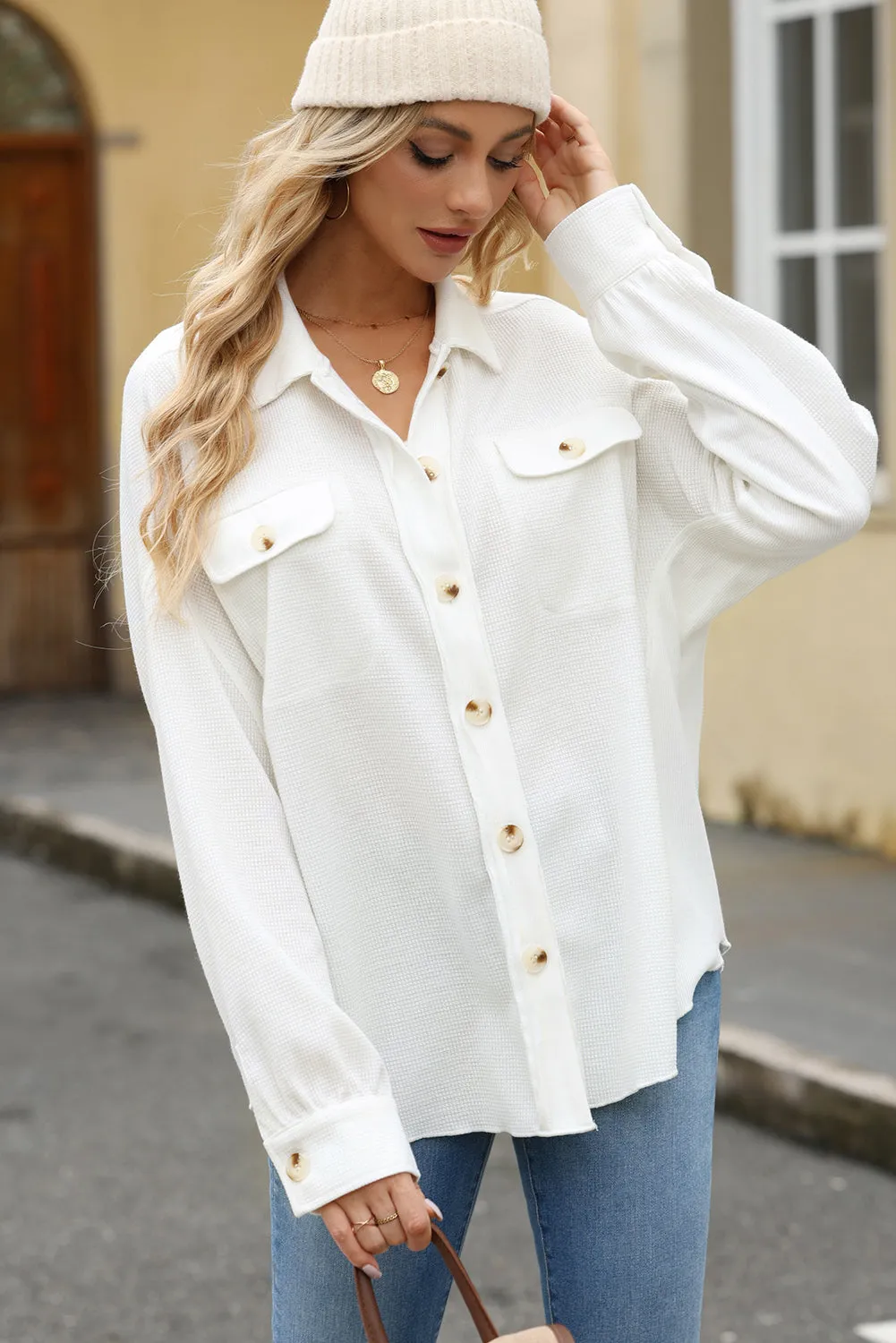 Caroline Button Up Long Sleeve Shirt