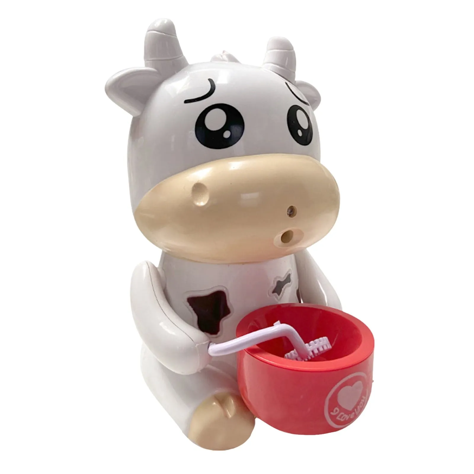 Cartoon Cow Bubble Machine – Cute Desktop Toy with 50ml Bubble Solution for Kids' Summer Fun