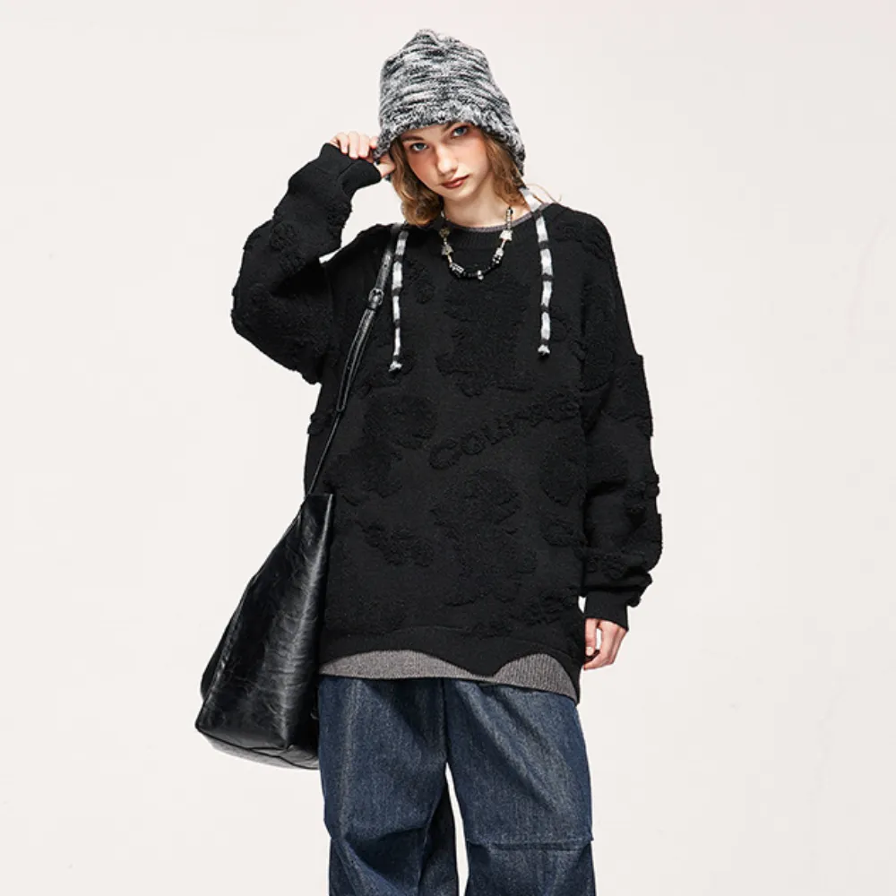 Cartoon Dinosaur Jacquard Sweater