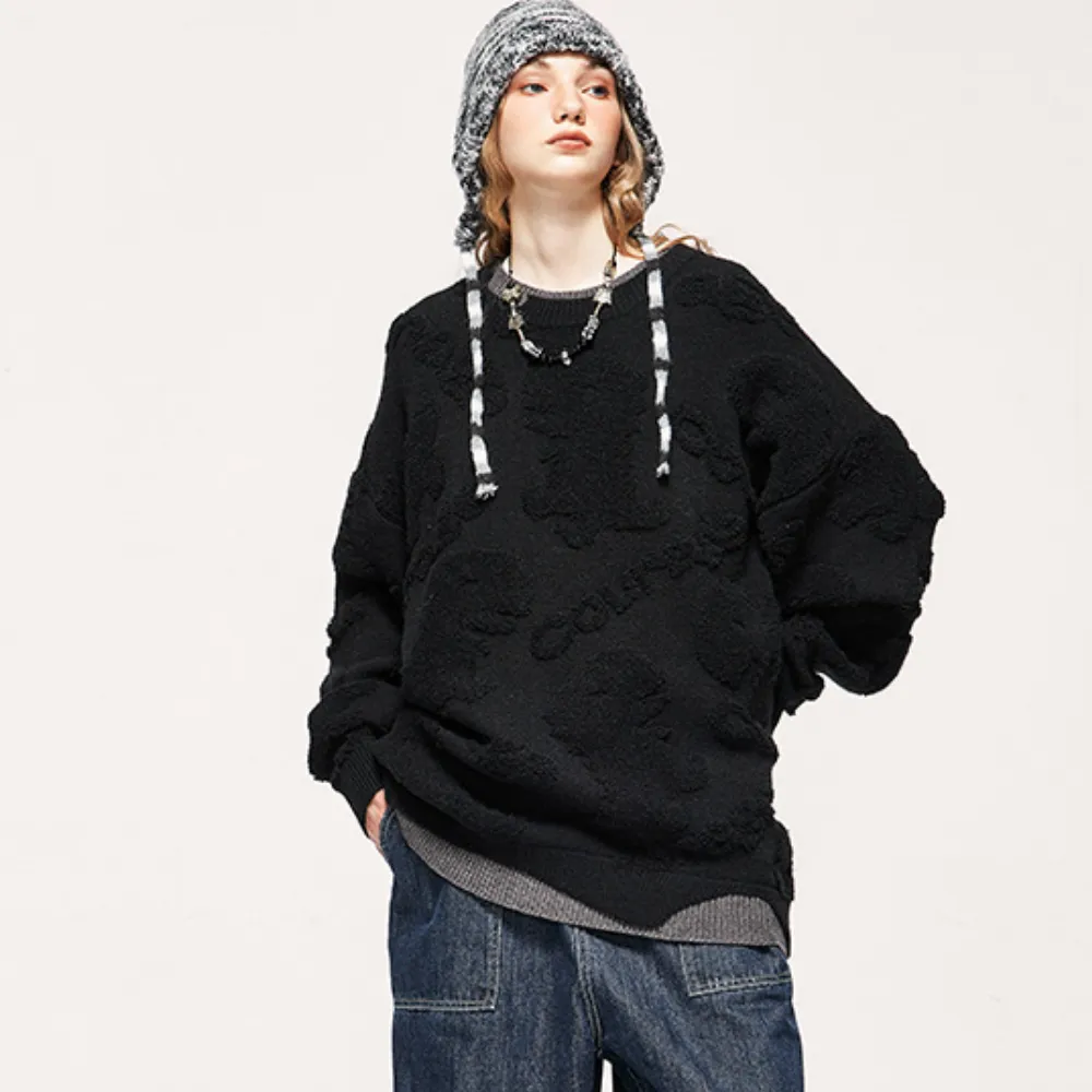 Cartoon Dinosaur Jacquard Sweater