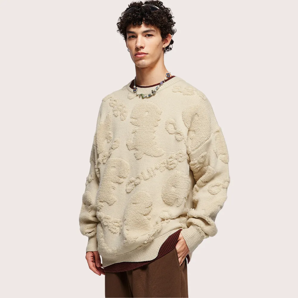 Cartoon Dinosaur Jacquard Sweater