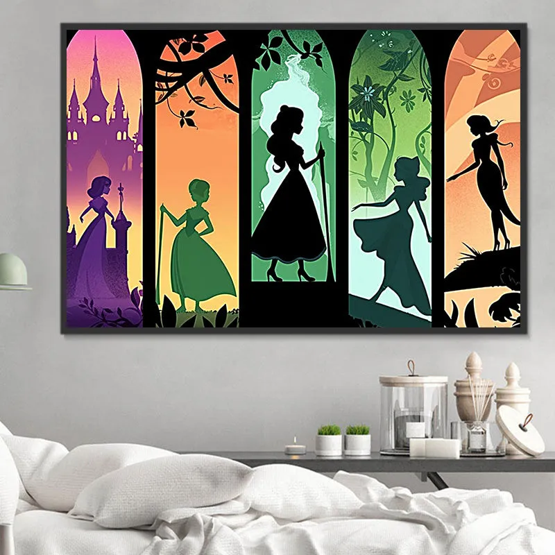 Cartoon Diy Paint By Numbers Kits UK For Adult Kids MJ7115