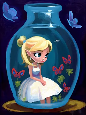 Cartoon Diy Paint By Numbers Kits UK For Adult Kids MJ8278