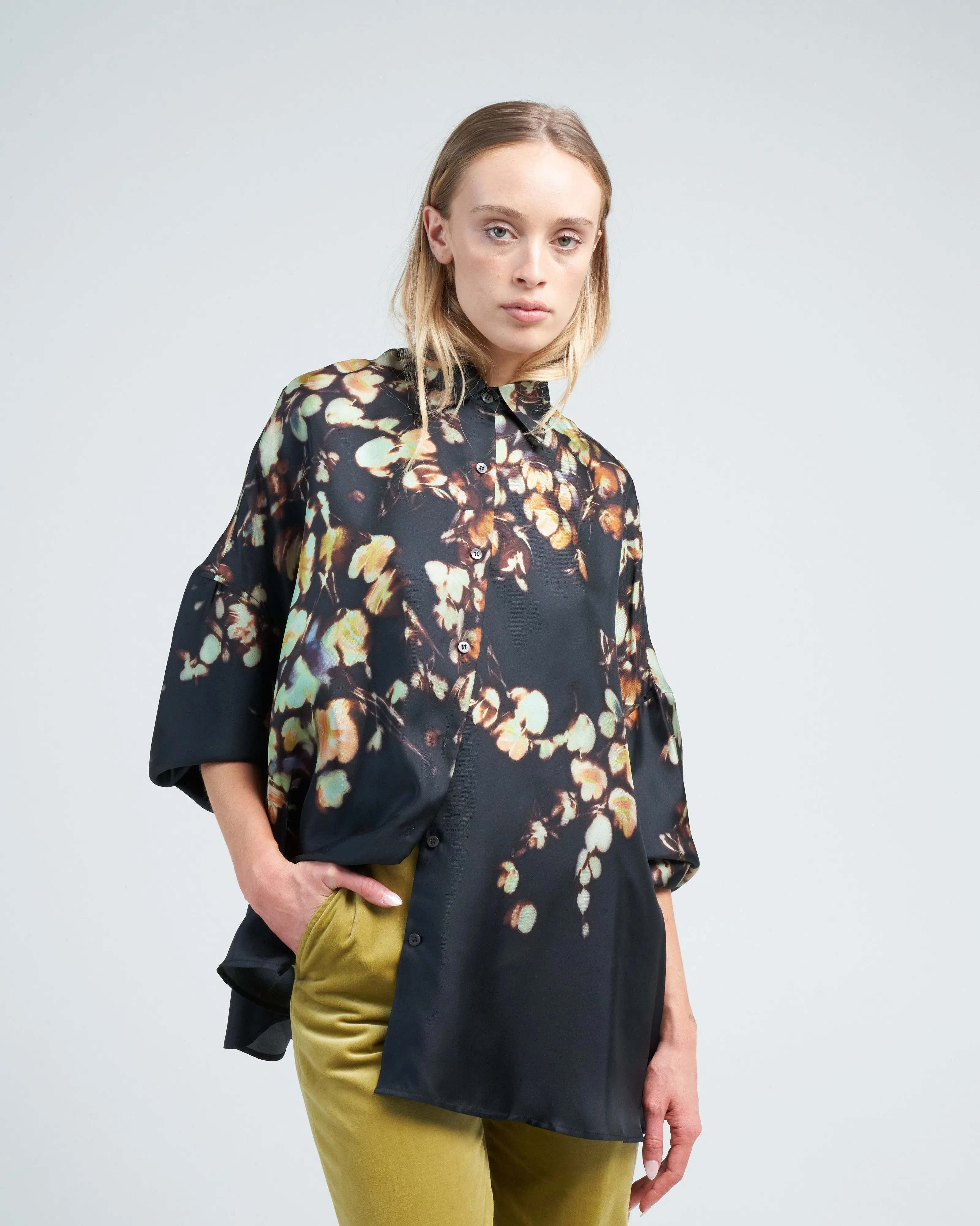 casia shirt - petrol
