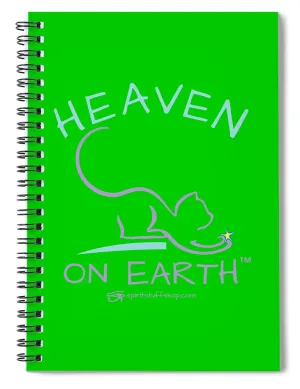 Cat/kitty Heaven On Earth - Spiral Notebook