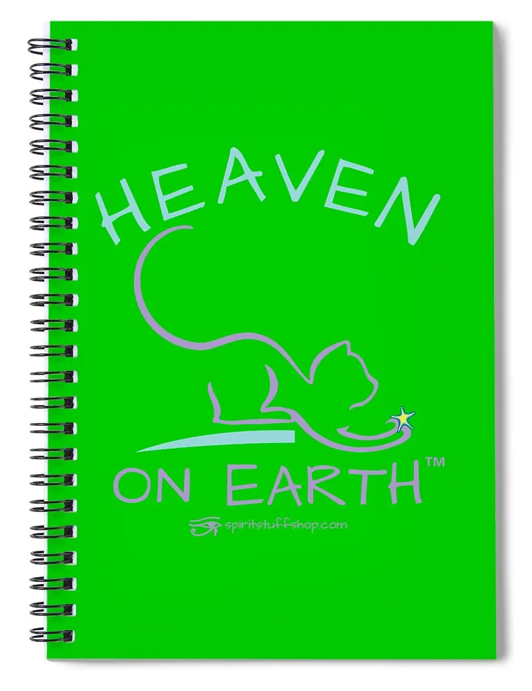 Cat/kitty Heaven On Earth - Spiral Notebook
