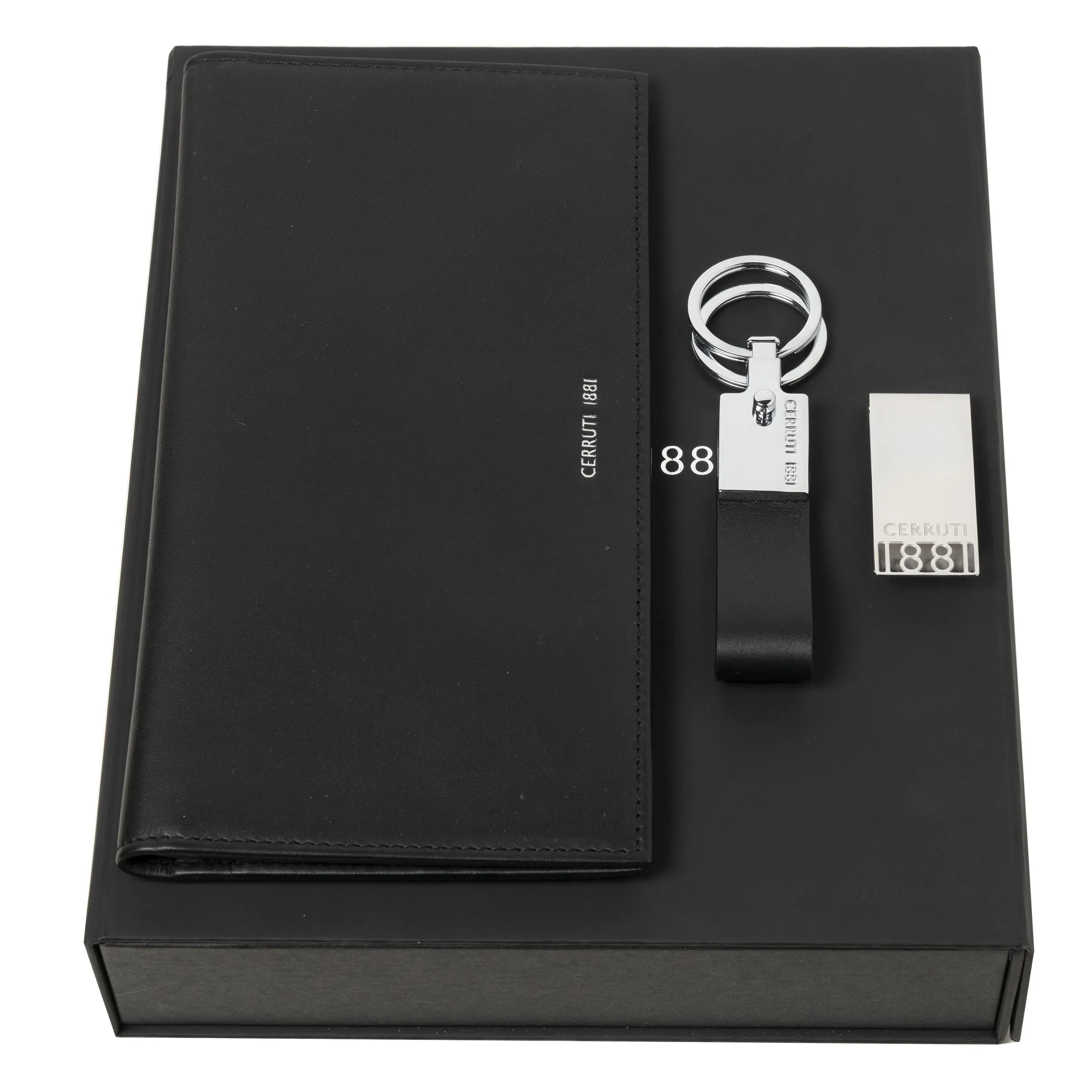 CERRUTI 1881 NPKMT914A-Set Zoom (money clip, key ring & travel wallet)