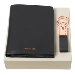 CERRUTI 1881 NPKT914N - Set Zoom Navy (key ring & travel wallet)
