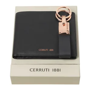 CERRUTI 1881 NPKW914N-Set Zoom Navy (key ring & wallet)