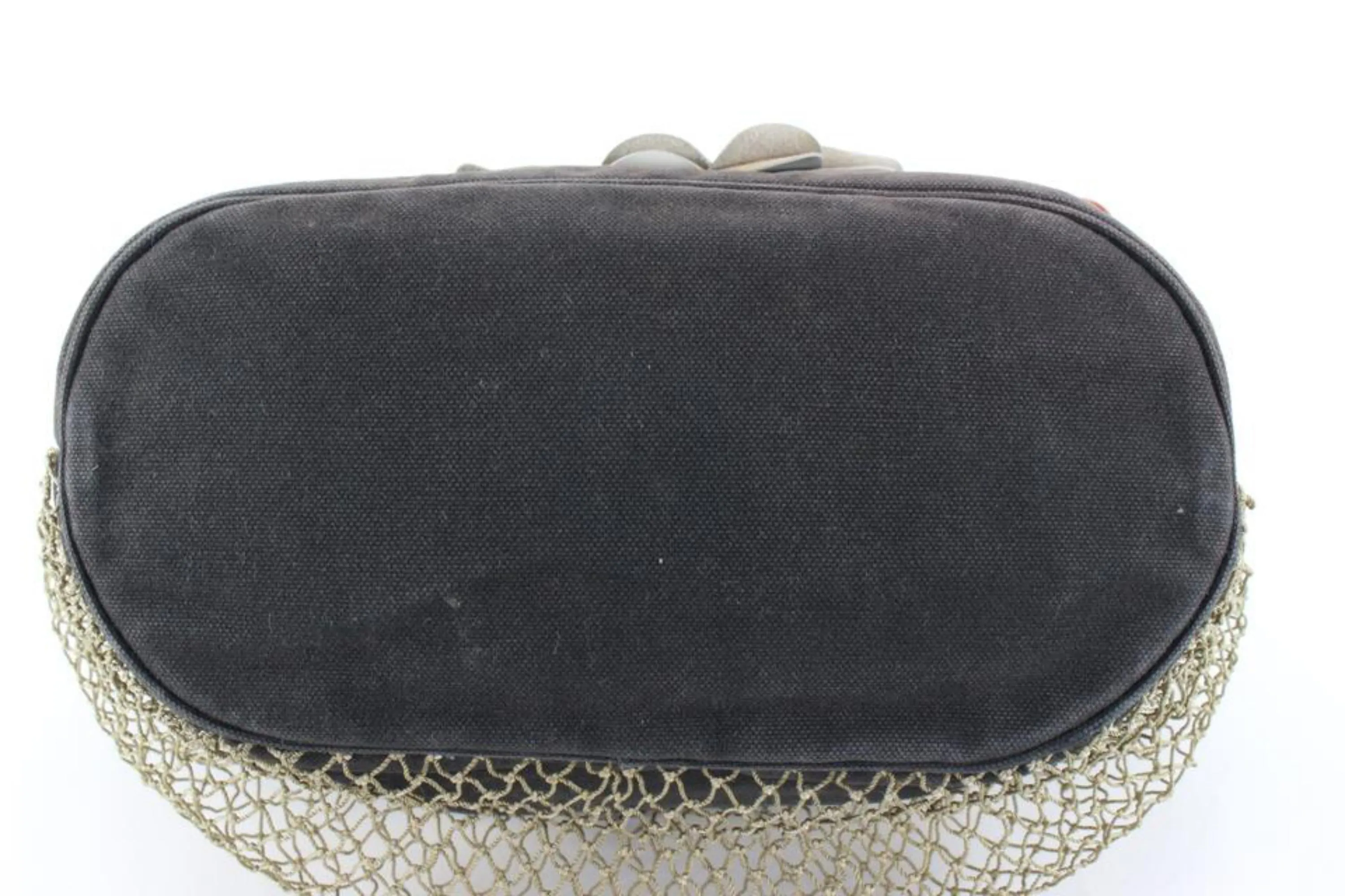 Chanel Clover Flower Rope Handle Fish Net Hand Bag Tote 10cc720s