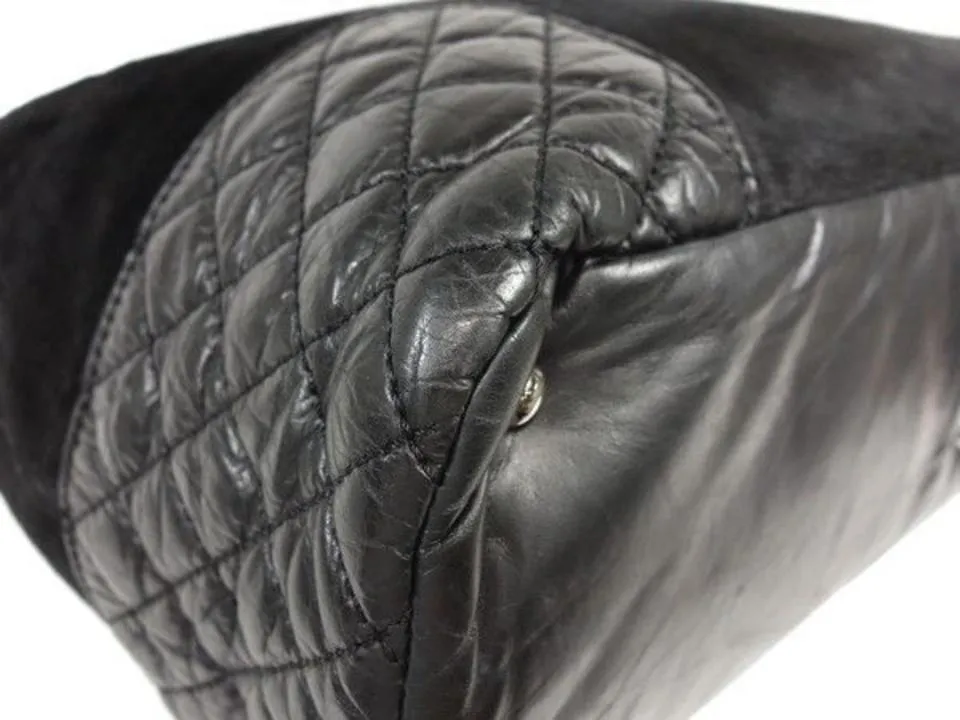 Chanel Quilted Lambskin Pony Hair Chain Tote 232104