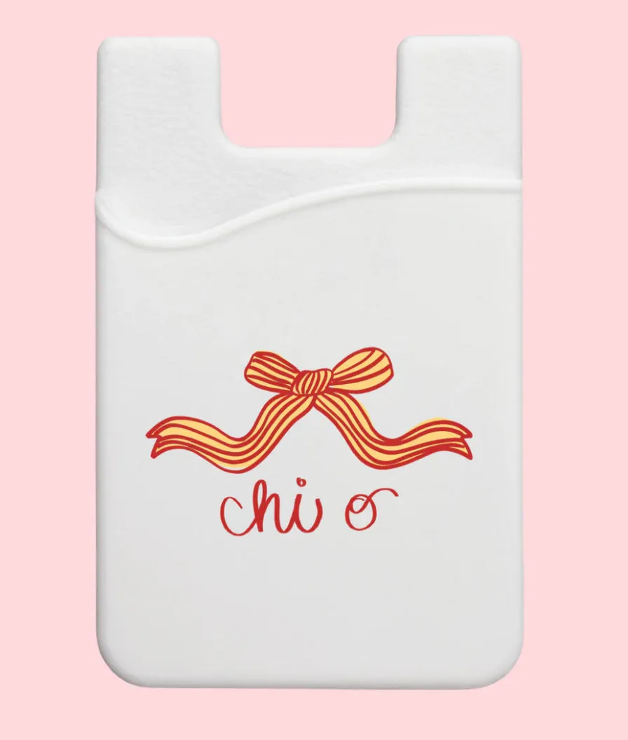 Chi Omega Bow Phone Wallet