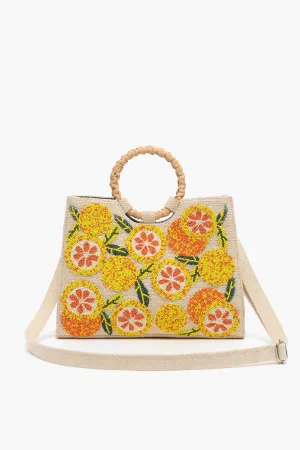 Citrus Beaded Shoulder Bag