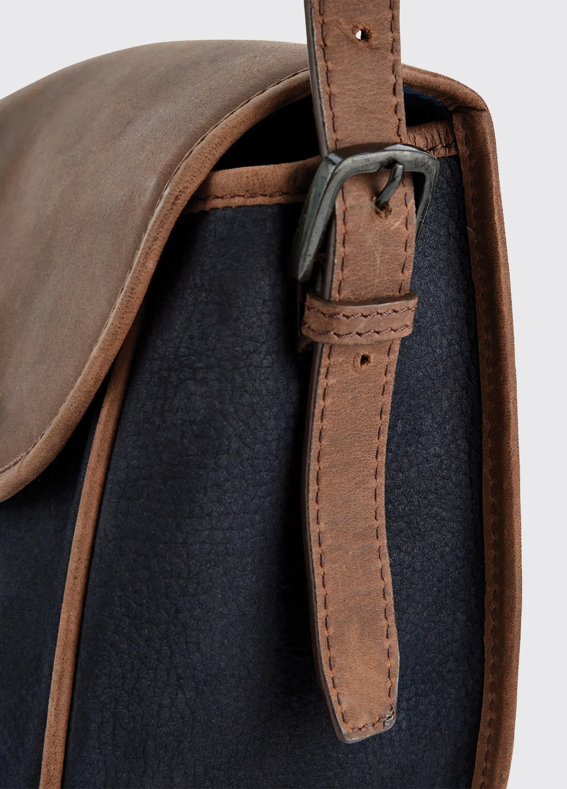 Clara Handbag - Navy/Brown