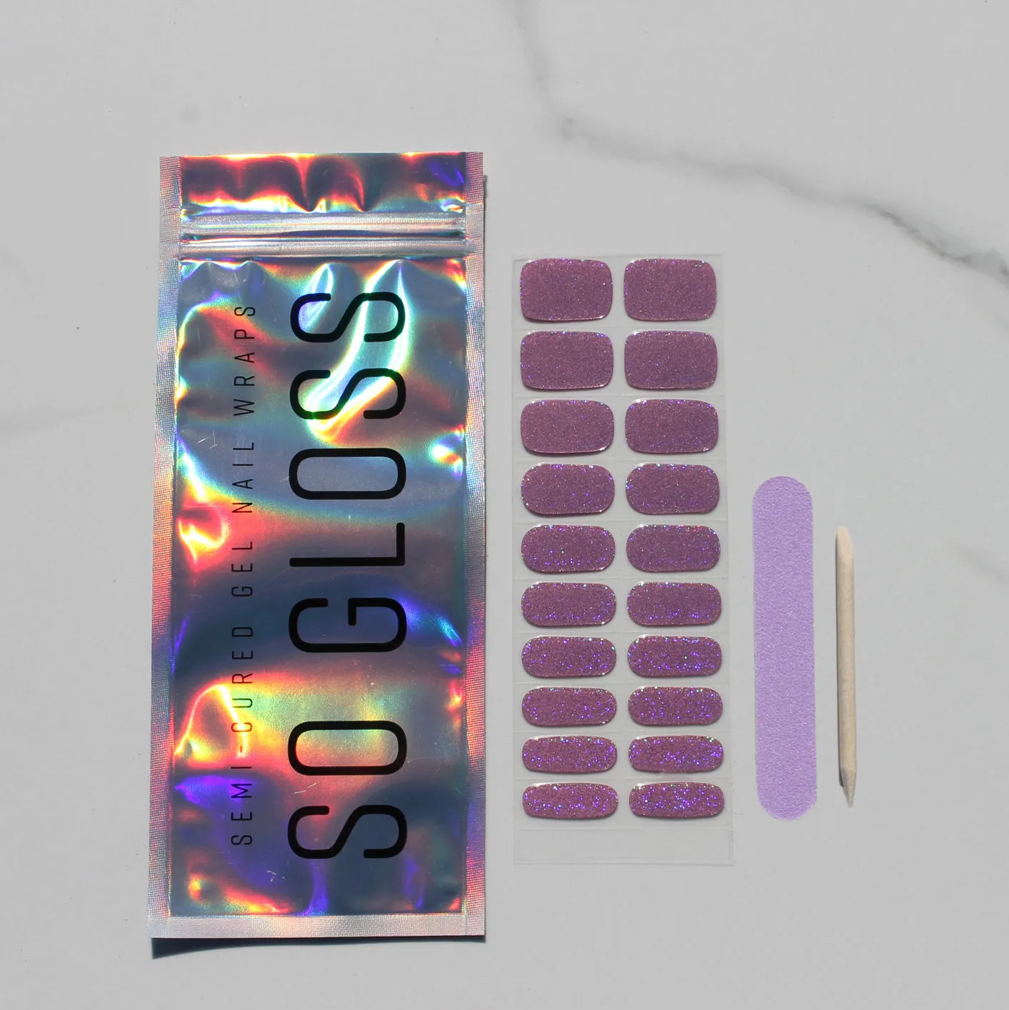 Clubbin' Pink Semi-Cured Nail Wraps