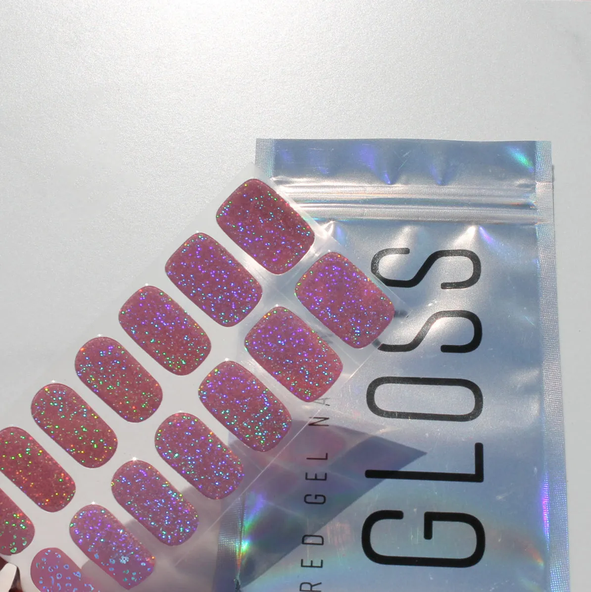 Clubbin' Pink Semi-Cured Nail Wraps
