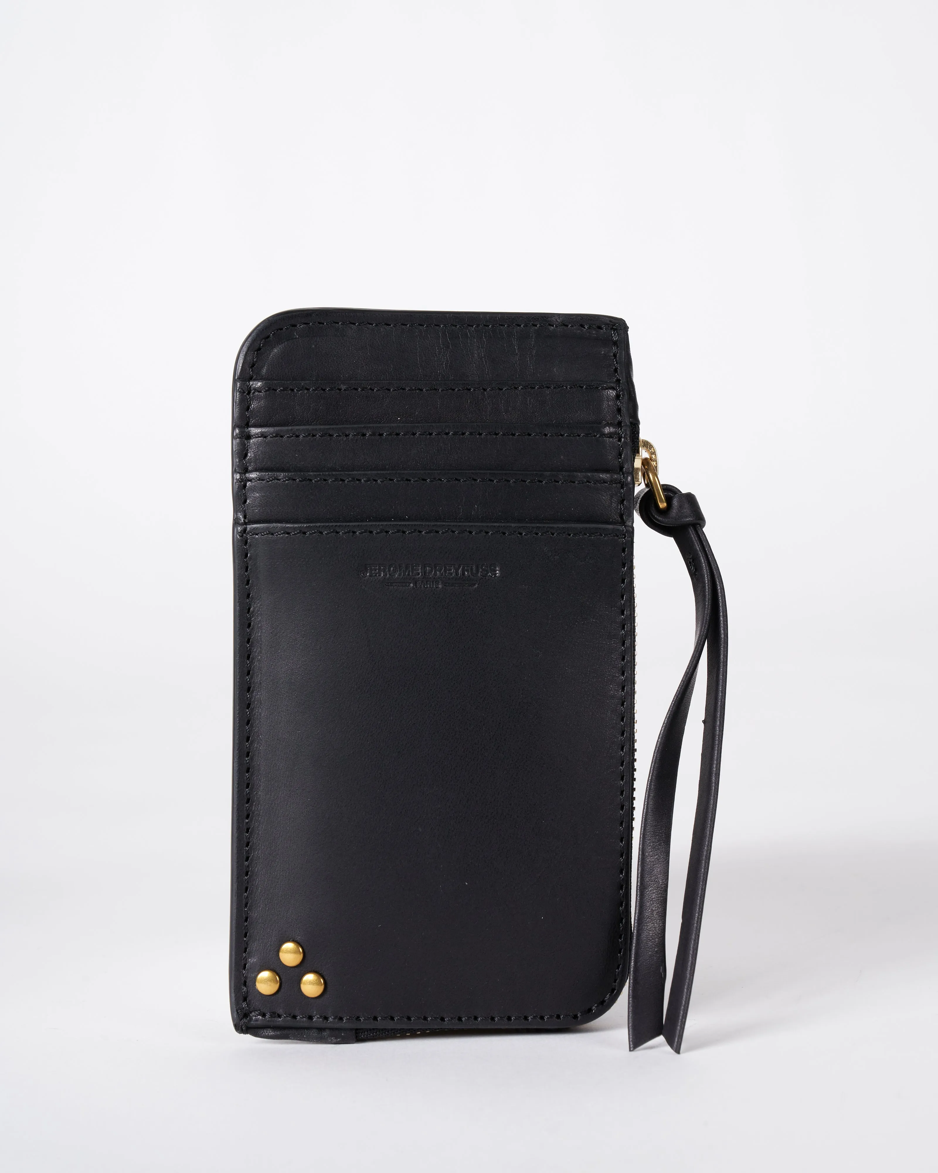 clyde wallet - noir brass