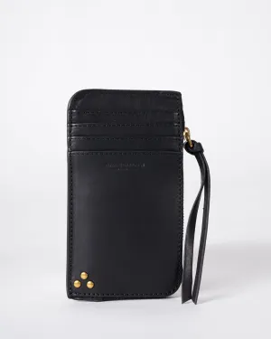 clyde wallet - noir brass