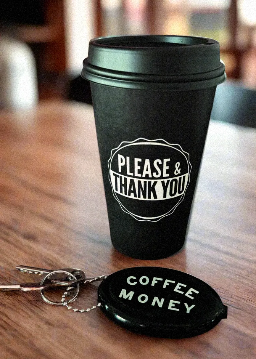 Coffee Money Coin Pouch