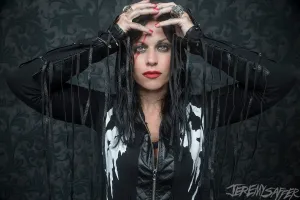 Cristina Scabbia - Black Damask - signed black friday exclusive 8x12 metallic print