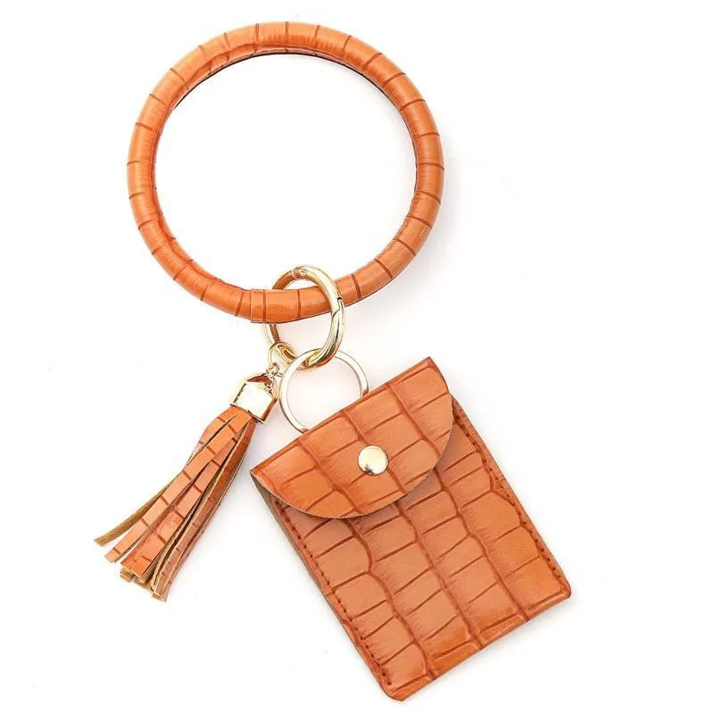Croc Pattern Card Holder Bangle -- 4 Colors!