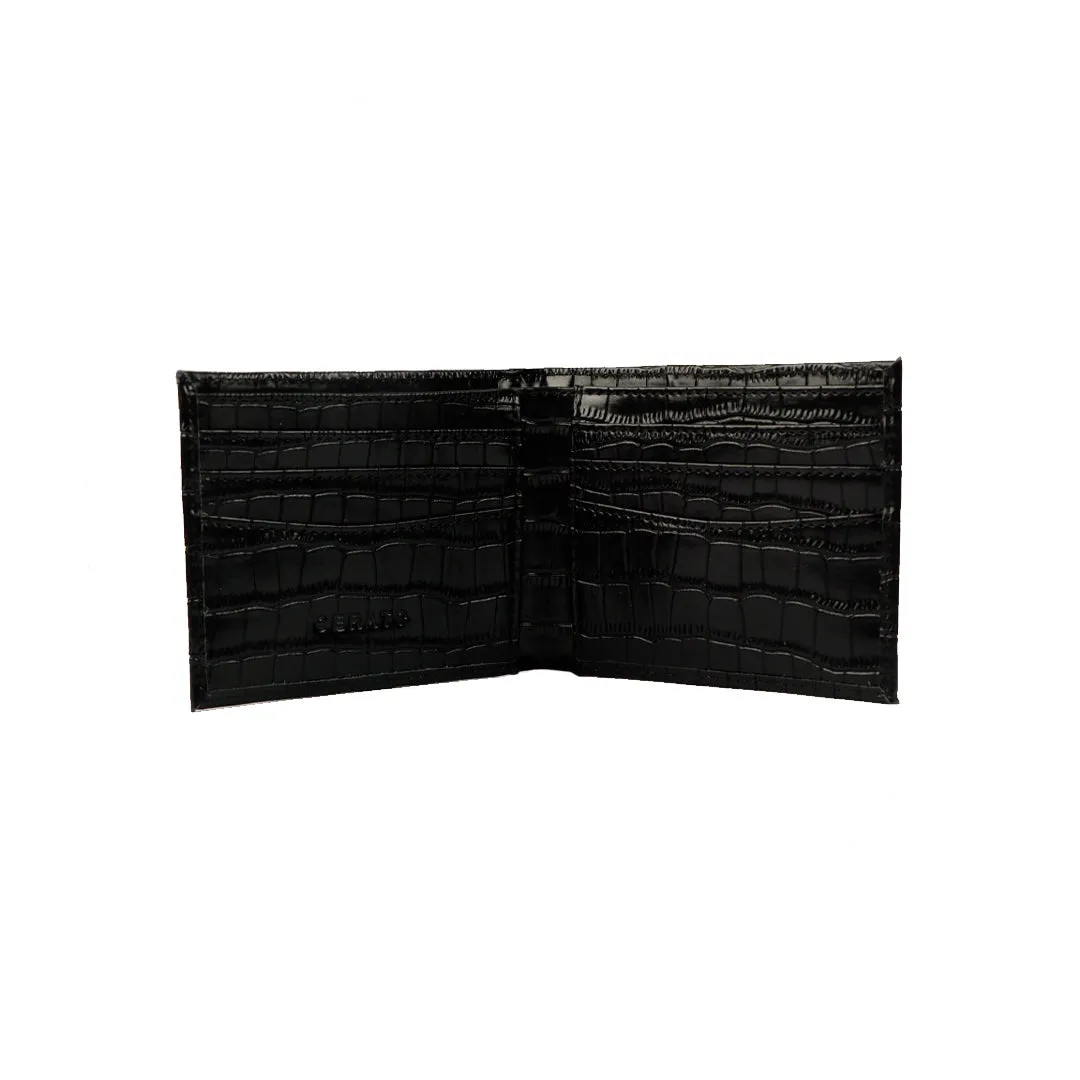 CROCO Print Custom Leather Wallet