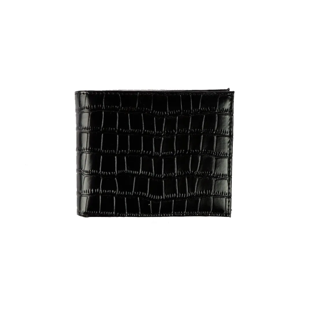 CROCO Print Custom Leather Wallet