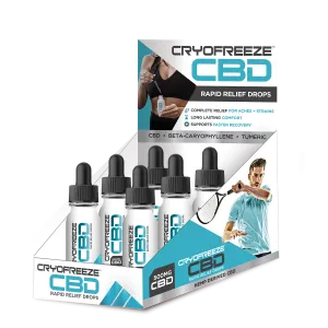 CryoFreeze CBD Rapid Relief Drops Display Unit