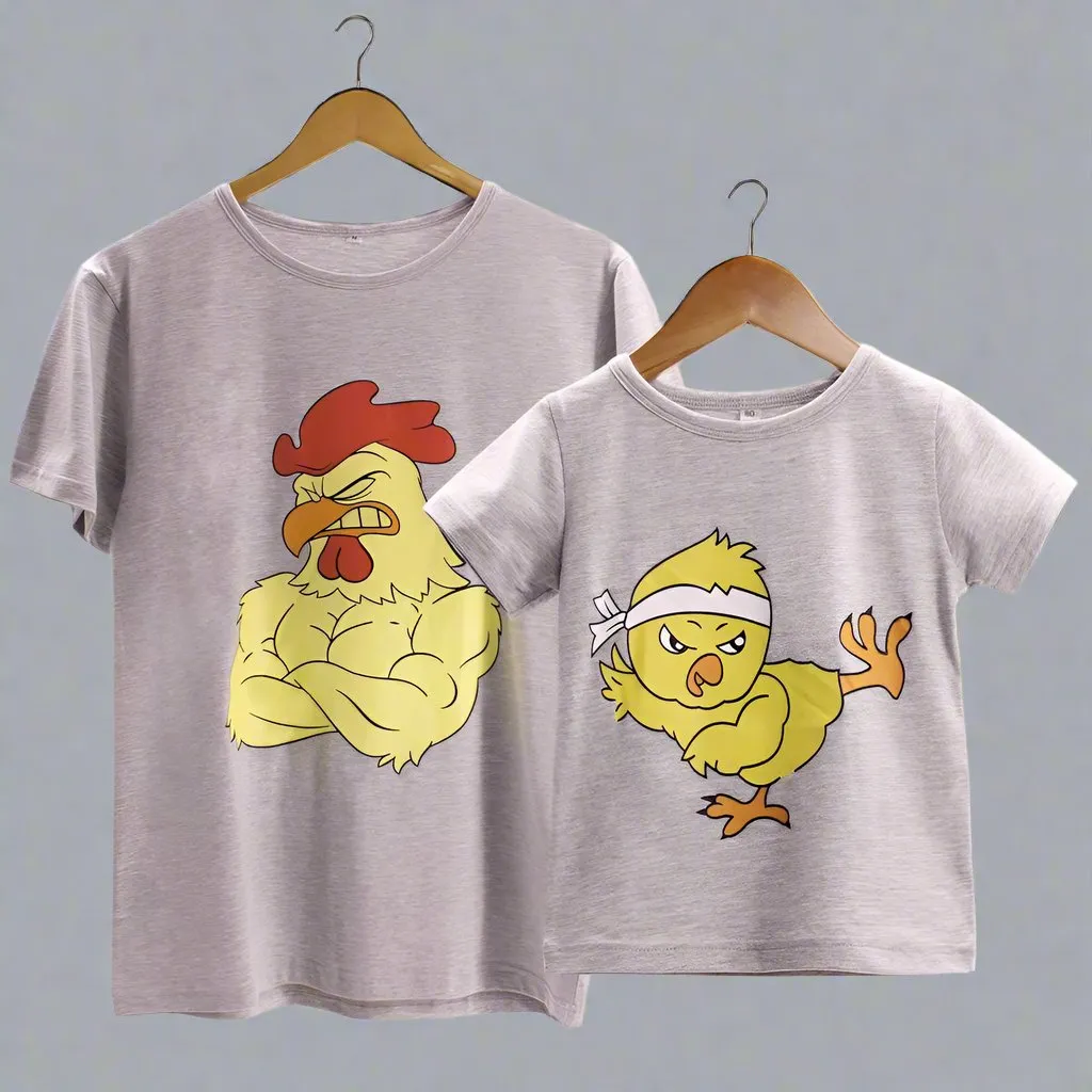 Daddy and Me Cartoon T-Shirt