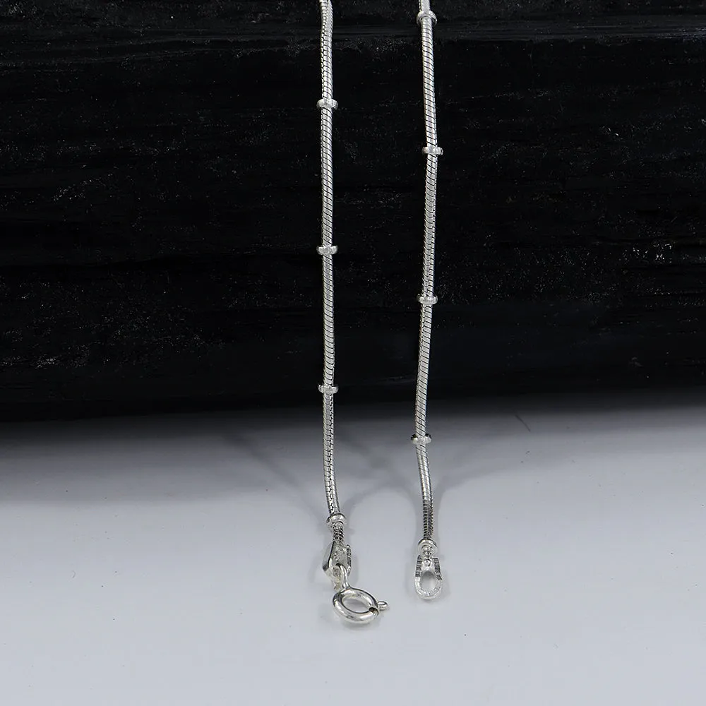 Designer 925 Sterling Silver Chain for Women's Gift