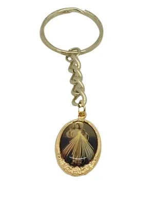 Divine Mercy Key Chain with Velvet Box