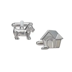 Dog and Dog House Cufflinks