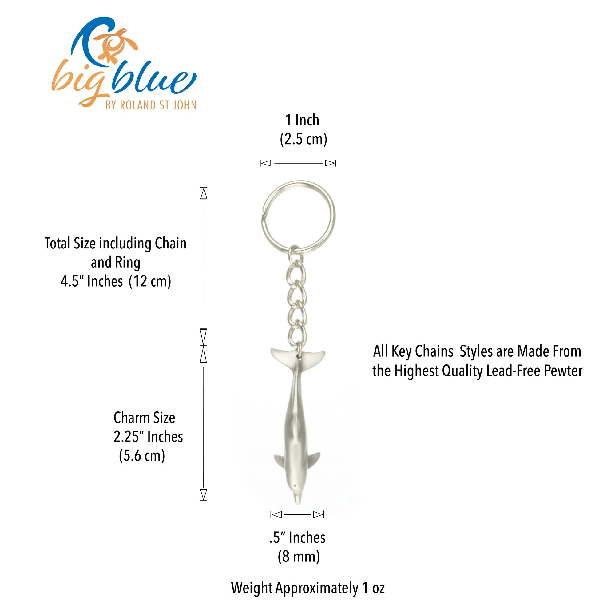 Dolphin Keychain for Women and Men- Dolphin Gifts for Women, Dolphin Key Ring, Gifts for Dolphin Lovers, Sea Life Key Chain