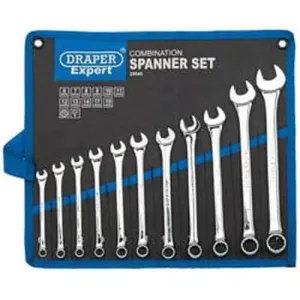 Draper Expert Hi-Torq Metric Combination Spanner Set (11 Piece) Dr-29545