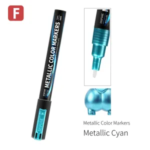DSPIAE Metallic Color Markers - Metallic Cyan