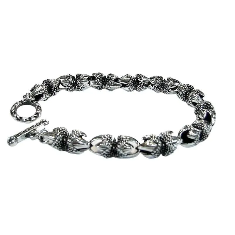 Eagle Claw 925 Sterling Silver Gothic Bracelet