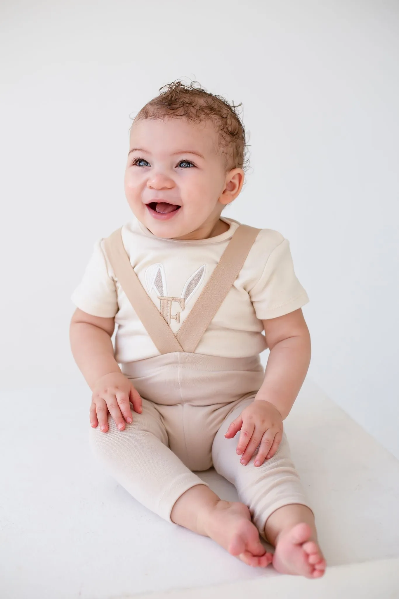 Easter Initial Signature Baby Bodysuit