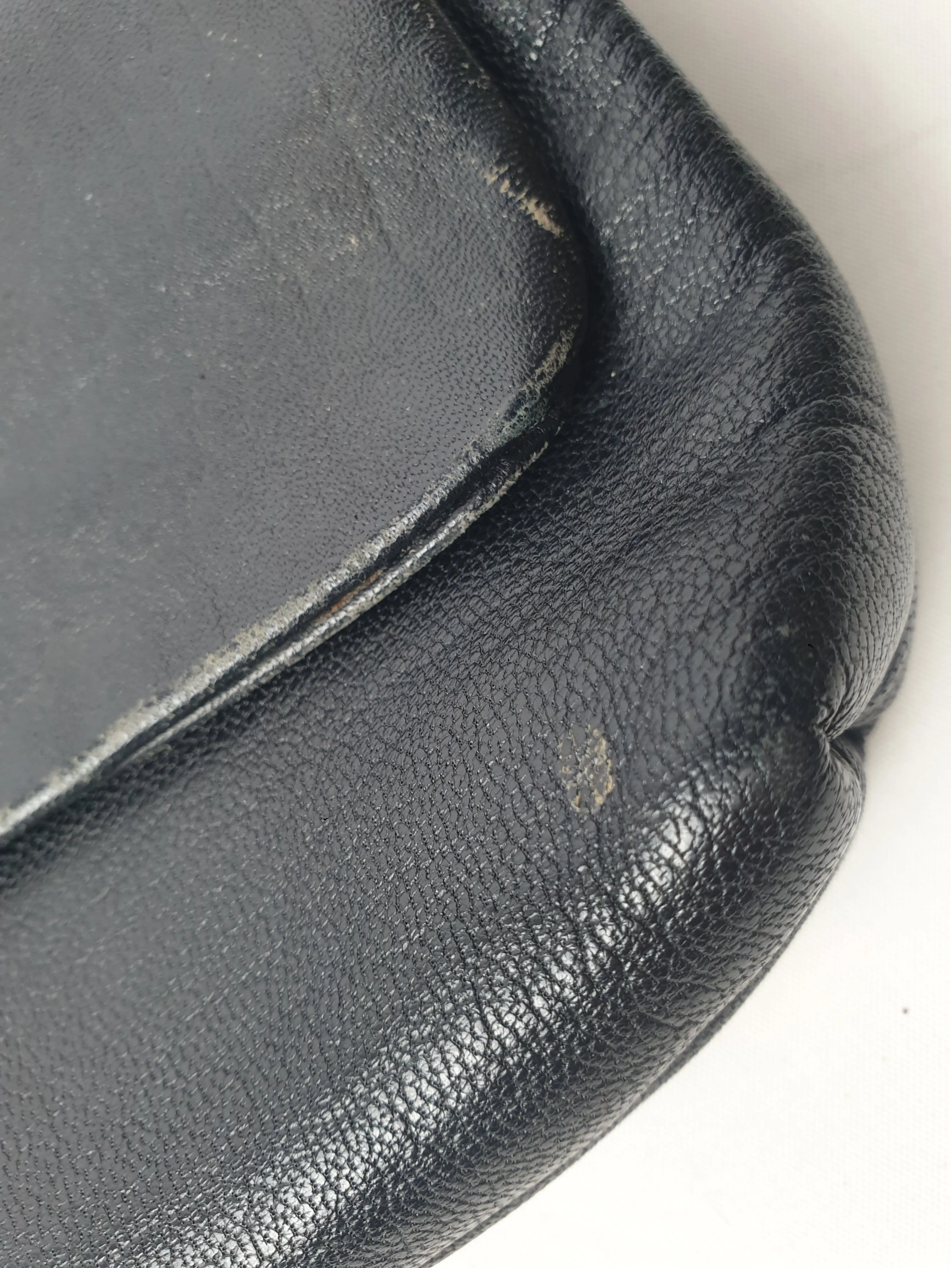 Elk black leather cross body or shoulder bag