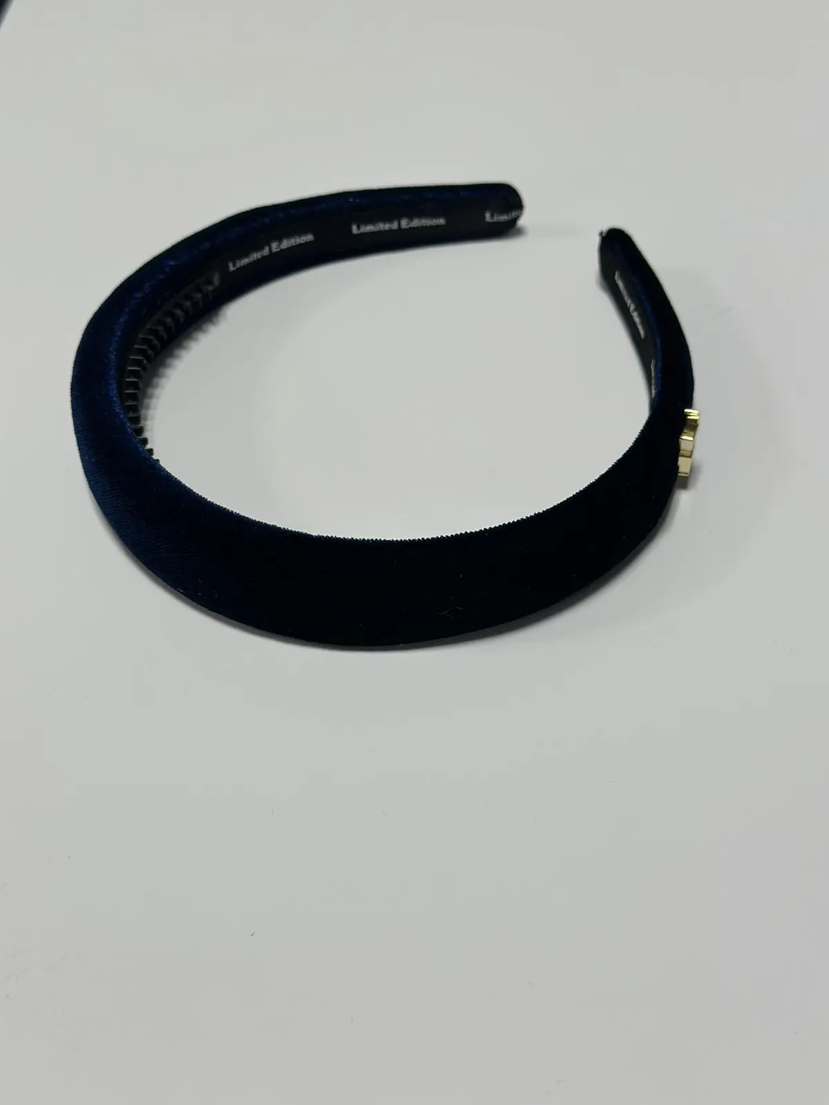 Embellished Pearls Logo Headband-Ivory