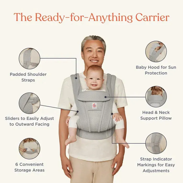 Ergobaby Omni Deluxe Cotton (Pearl Grey)