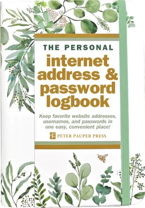 Eucalyptus Internet Address & Password Logbook