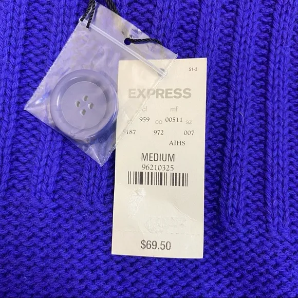 Express Royal Blue Knit Sweater