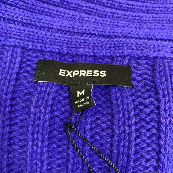 Express Royal Blue Knit Sweater