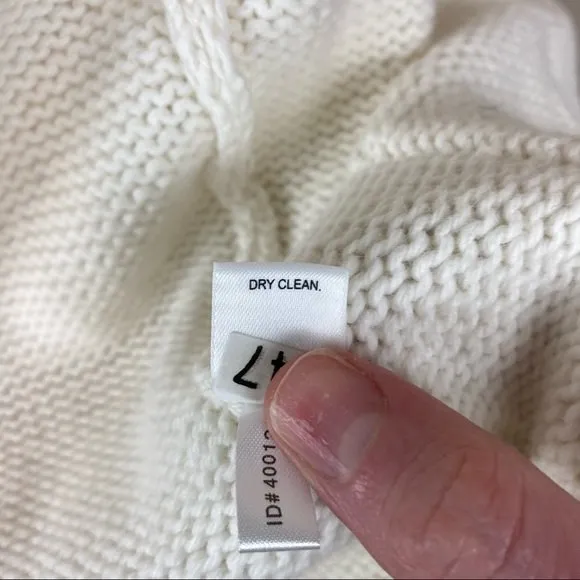 Express White Button Down Knit Sweater