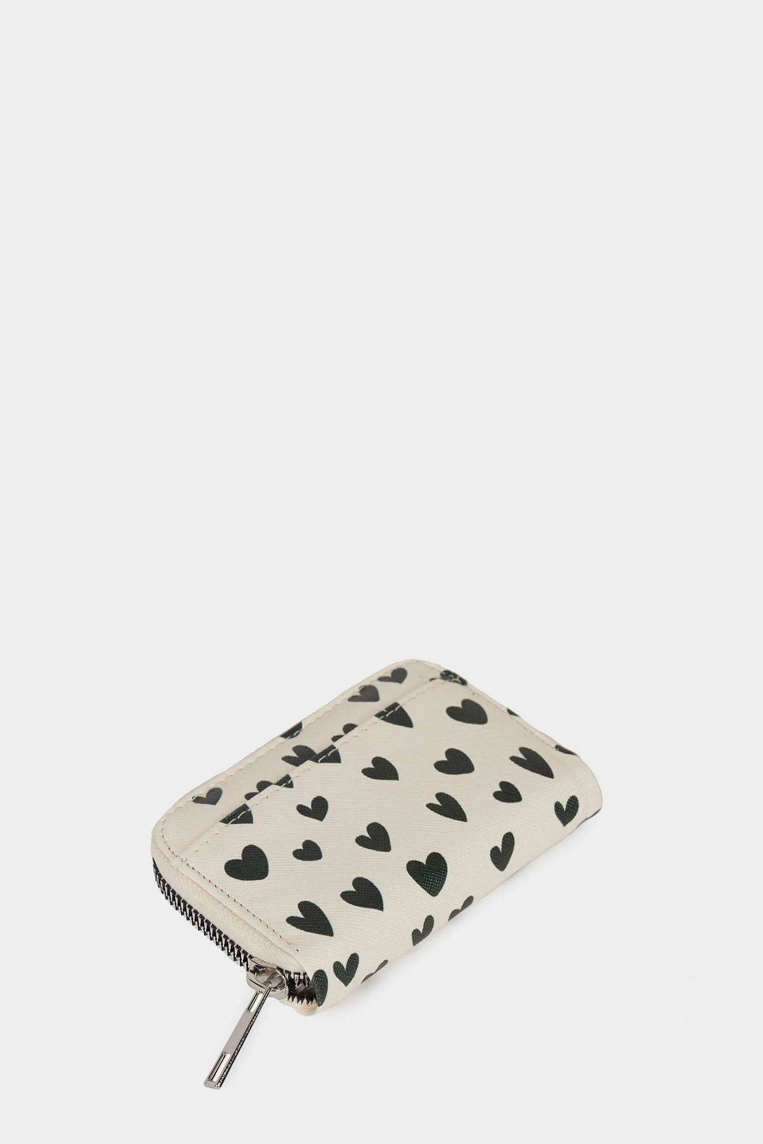 Female Heart Printed Coin Wallet