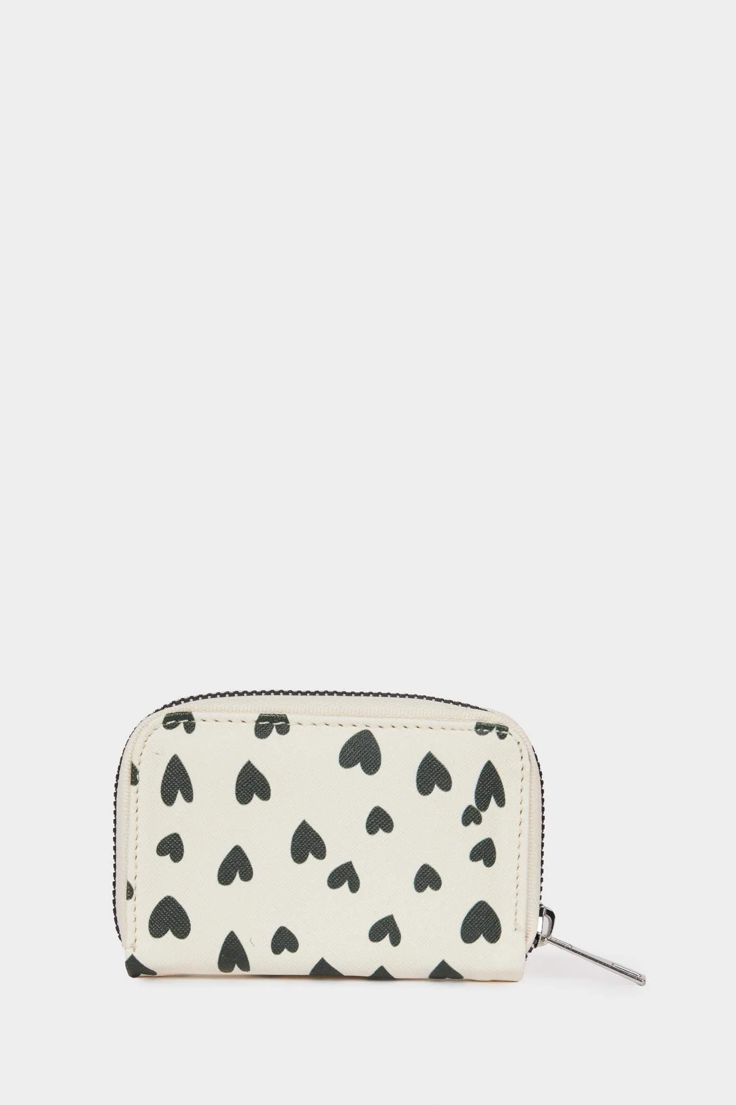 Female Heart Printed Coin Wallet
