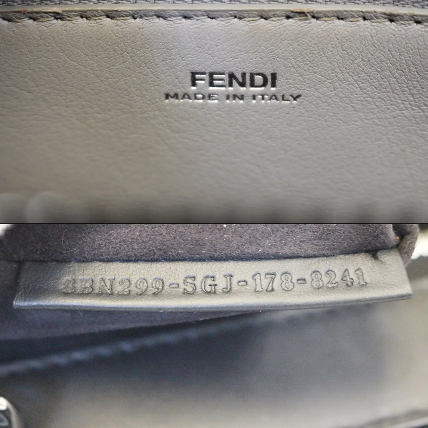 FENDI DotCom Faces Click Top Handle Embellished Leather Shoulder Handbag - Last Call