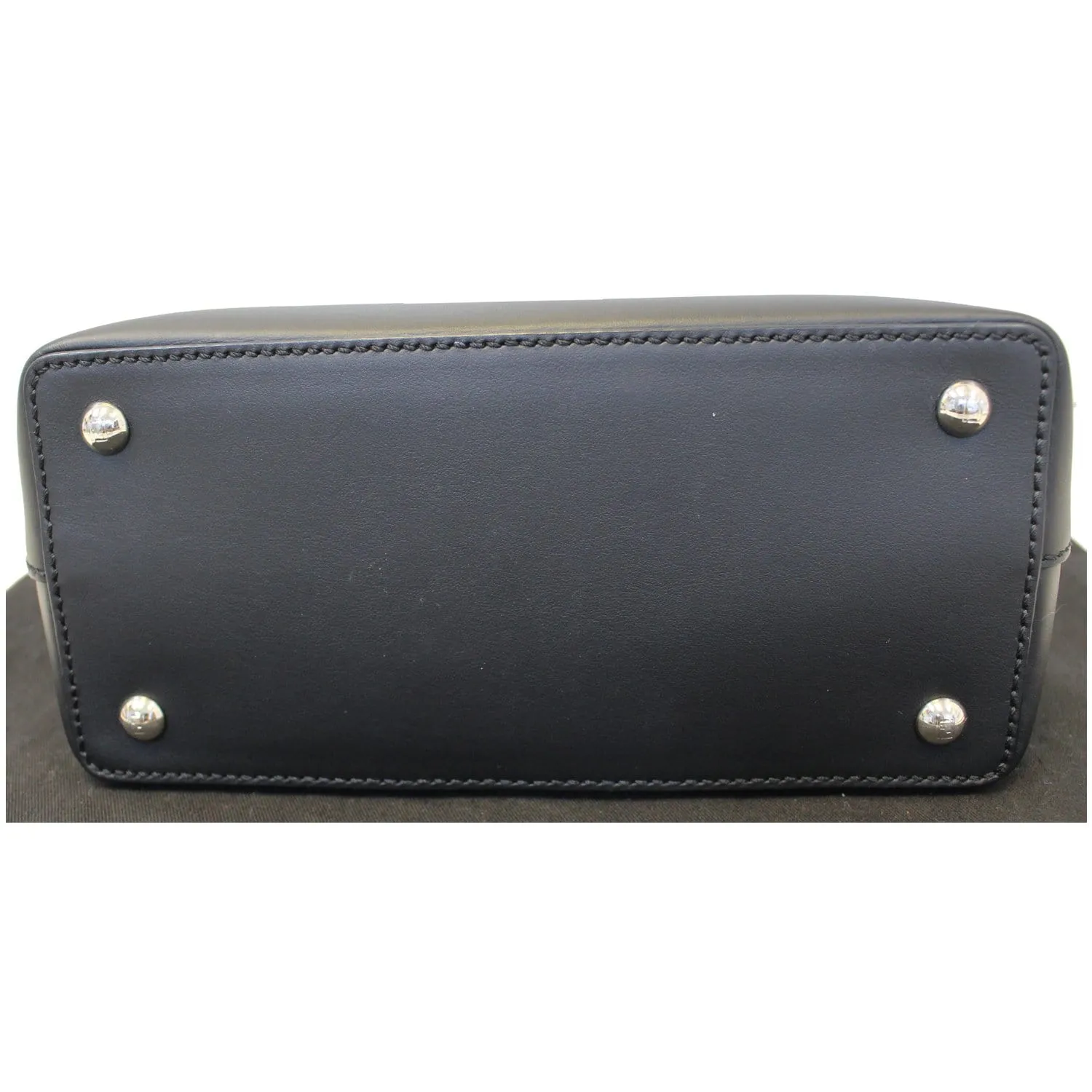 FENDI DotCom Faces Click Top Handle Embellished Leather Shoulder Handbag - Last Call