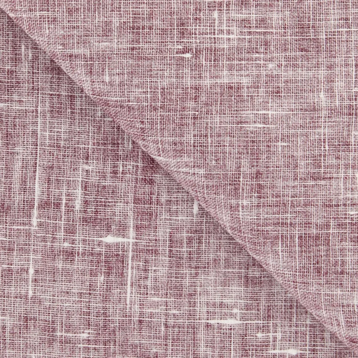 Fiori Di Lusso Burgundy Red Linen Pocket Square