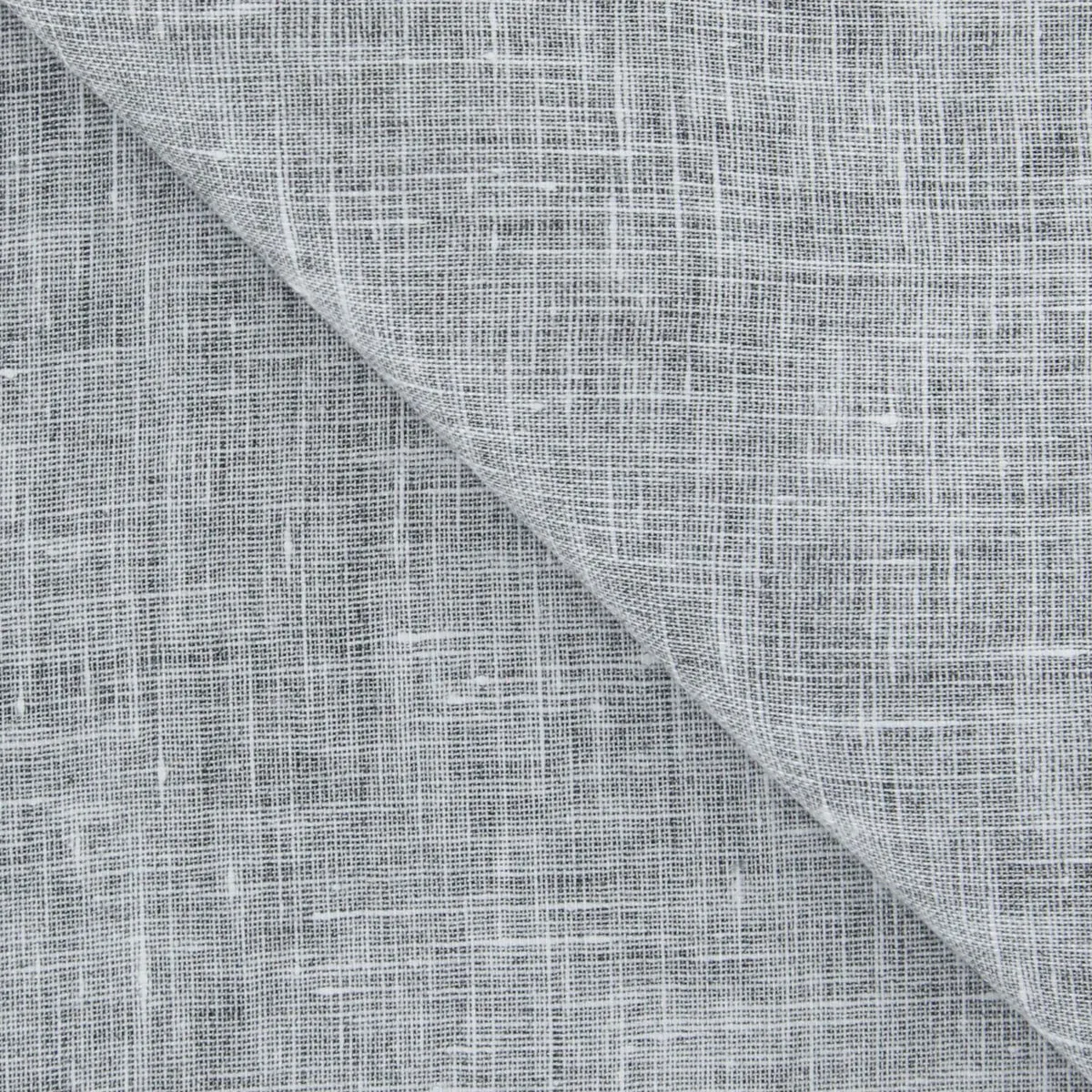 Fiori Di Lusso Dark Gray Linen Pocket Square